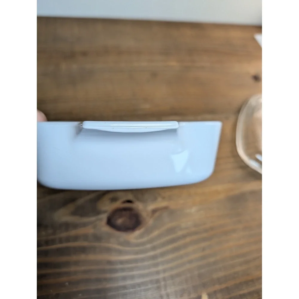 Corning Ware A-1-B‎ 1L White Square Vtg Casserole Dish Pyrex A7C Glass Lid USA